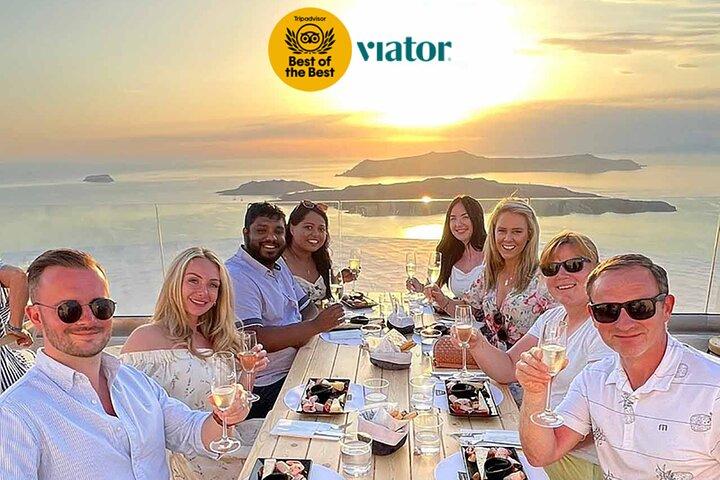 Santorini Wine Adventure with 12 Wine Tastings, Tapas and Sunset