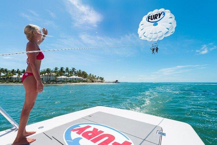 Key West Parasailing Adventure above Emerald Blue Waters 