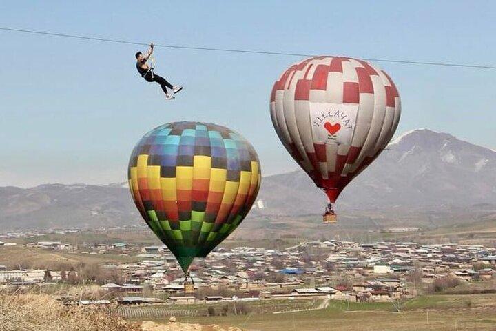 Tashkent Private and Guieded Hot Air Balloon & Zip Line Tour