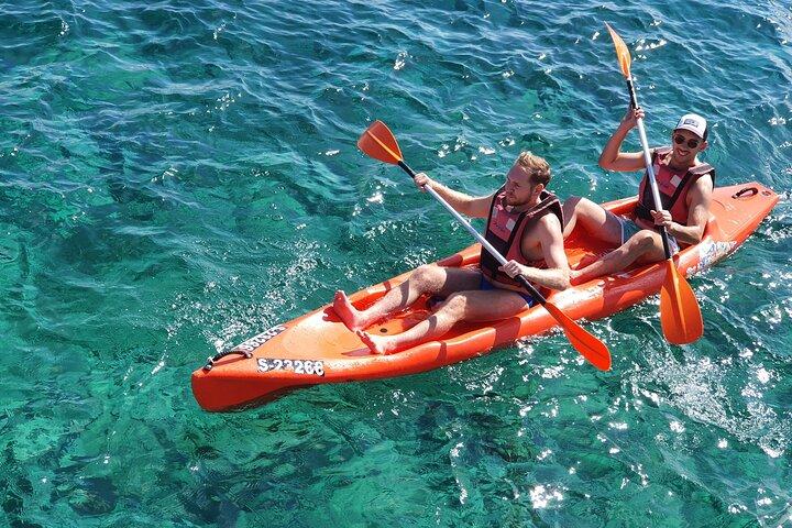 Gozo: 1 hour Kayak + Cave Tour + Blue Lagoon Drop off