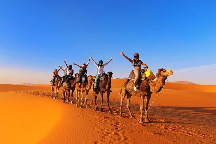 Marrakech-to-Fes: 3 Days-Tour-via-Merzouga-Desert-&-Camel-Trek