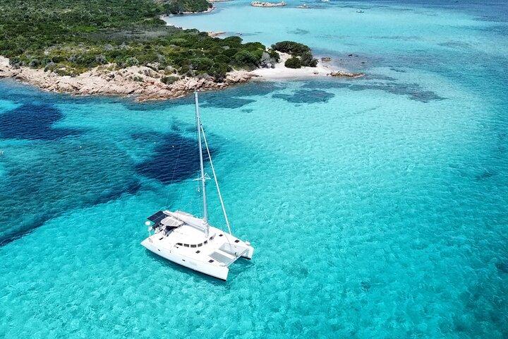 Catamaran sailing trip to the La Maddalena archipelago of Sardinia